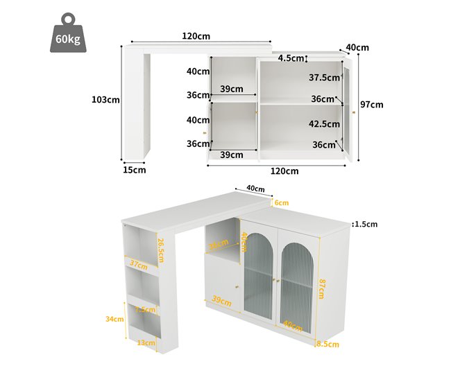 Aparadores 120 Branco