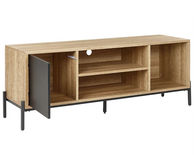 Beliani Mesa de TV MOINES Castanho