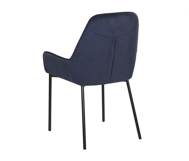 Beliani Silla de comedor LOVERNA Azul