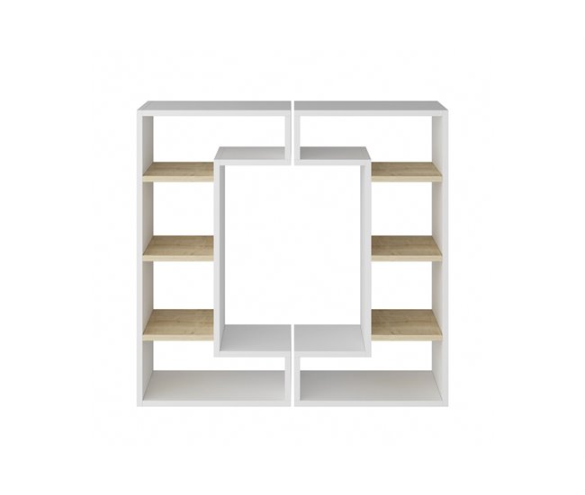 Estante SQUARE cor carvalho branco Branco