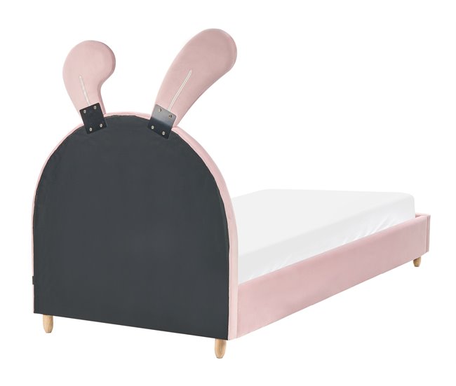 Beliani Cama infantil Terciopelo LALLIAS Creme