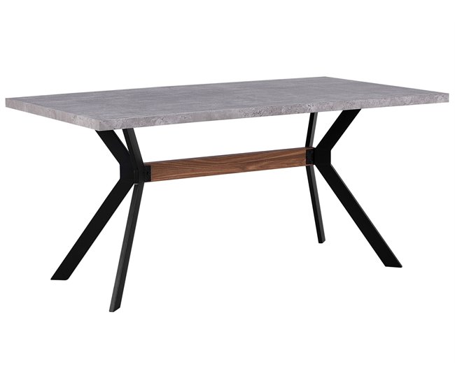 Beliani Mesa de centro BLACKPOOL 90x160 Cinza Claro