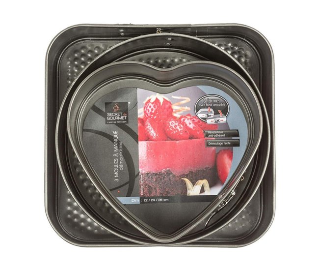 Conjunto de Moldes Desmontáveis Preto