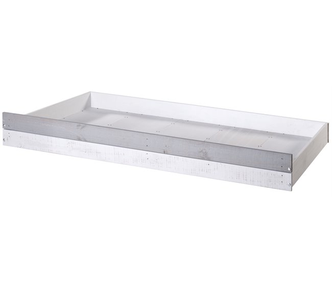 Cama 90x190 cm CABANA branca/cinza Branco/cinza