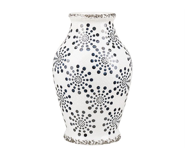 Beliani Jarro de flores NEMEA Branco