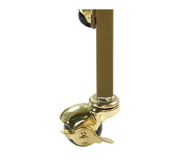 Beliani Carrinho de cozinha VENETA Dourado