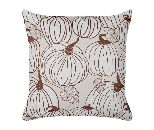 Beliani Almofada decorativa GOURD Bege