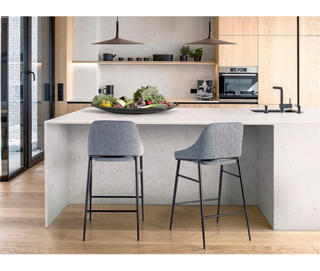 ANGEL CERDA Banco em tecido cinzento Cinza