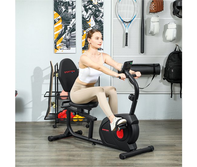 Bicicleta Estática Aço e ABS SPORTNOW Preto