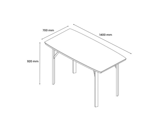 Mesa de jantar alta YAZ carvalho Carvalho
