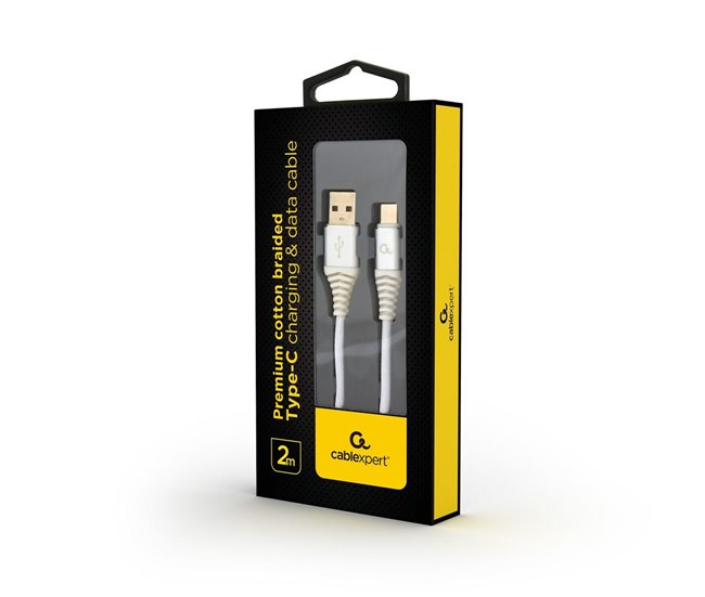 Cabo USB A para USB C CC-USB2B-AMCM-2M-BW2 Branco