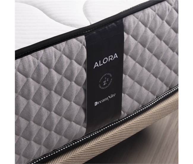 Conjunto Alora Colchão Viscoelástico + Bases de Ripas de faia 