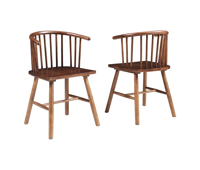 Conjunto de 2 cadeiras de jantar stami [en.casa]