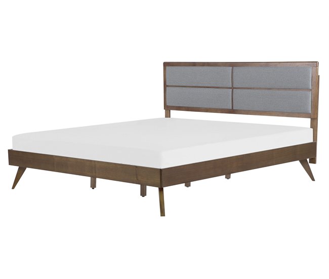Beliani Cama MDF POISSY 167x202 Cinza