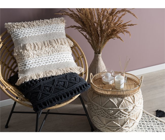 Beliani Almofada decorativa VILLUR Bege