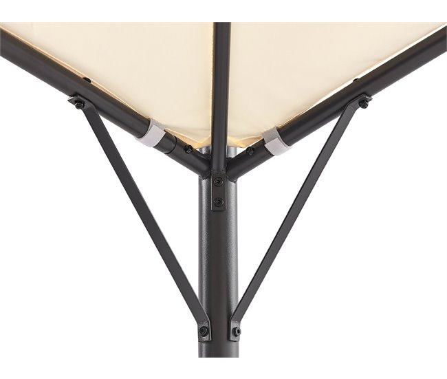 Beliani Pérgola de Jardim VOMERO 305x305 Bege