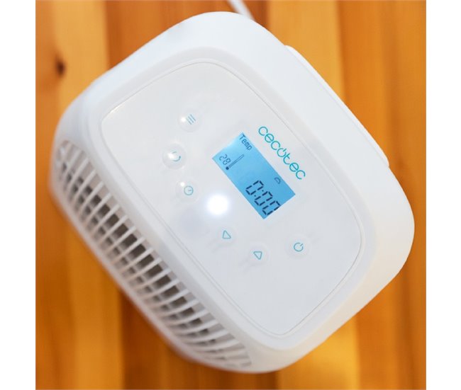 Cecotec Termoventilador com 2000 W, oscilação, ecrã, temporizador, 2 níveis de potência e 3 modos de funcionamento. Branco