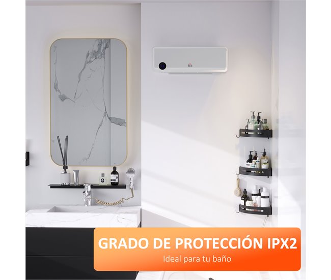 Aquecedor de Parede PP, PA HOMCOM Multicor