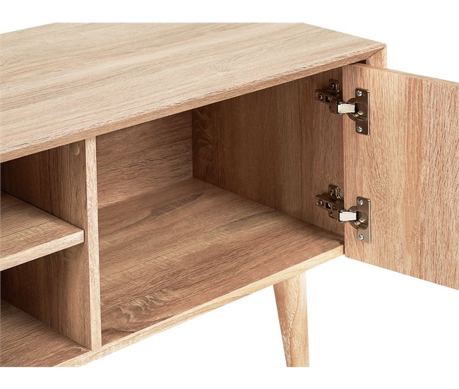 Beliani Mesa de TV FRANKLIN 150 Castanho