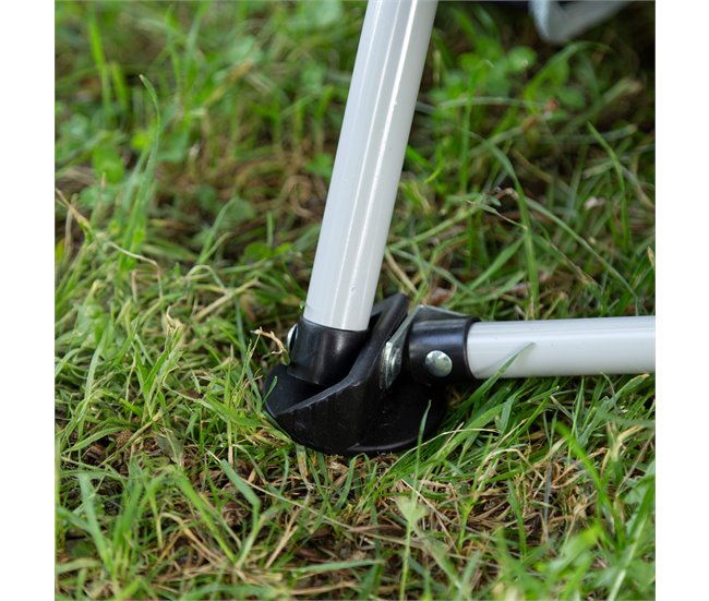 Aktive Pack de 4 cadeiras dobráveis baixas com porta-copos Preto