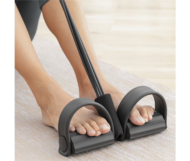 Elásticos de Resistência Multifunções com Guia de Exercícios Preto
