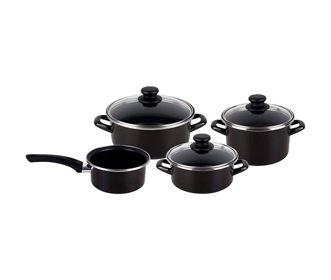 7 -peça de cozinha bateria de ignacio Cinza Claro