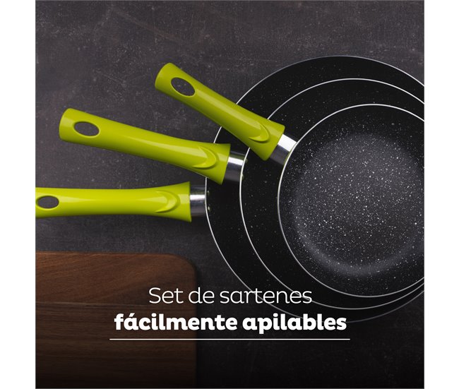 3 PANS jogo Verde