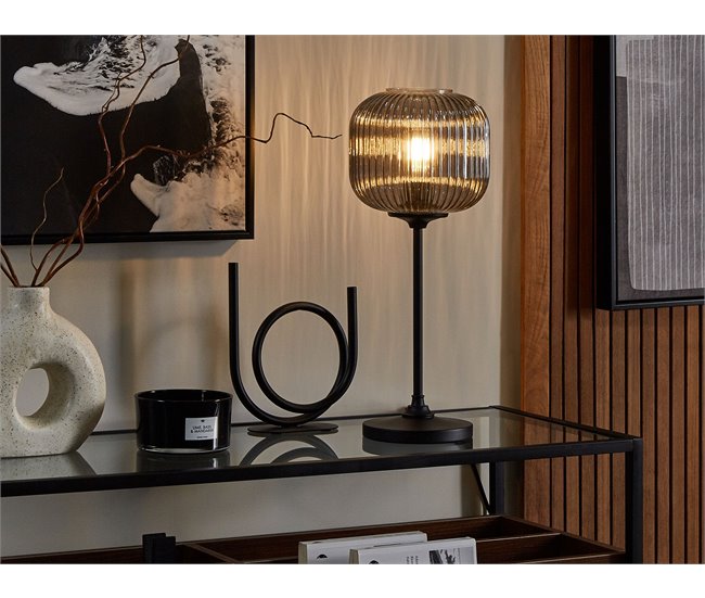 Beliani Candeeiro de mesa TOSNA Preto