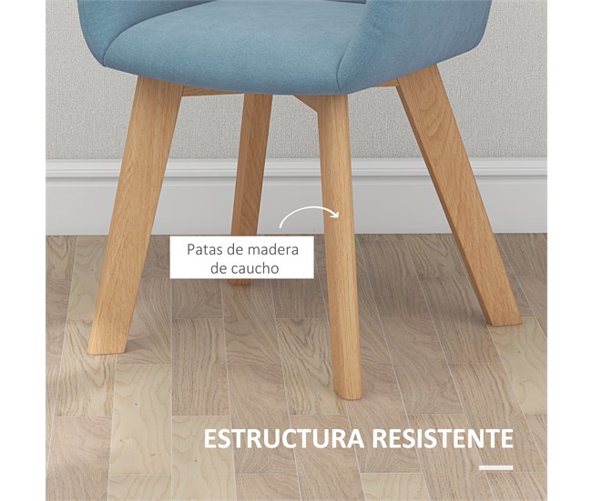 Cadeiras de Sala de Jantar Azul