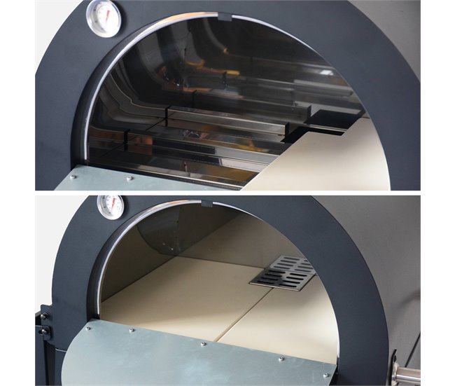 Forno de pizza a carvão para exterior - Giulia - Preto