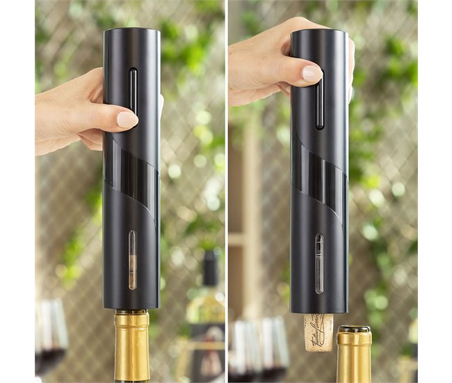 Saca-rolhas Elétrico para Garrafas de Vinho Preto