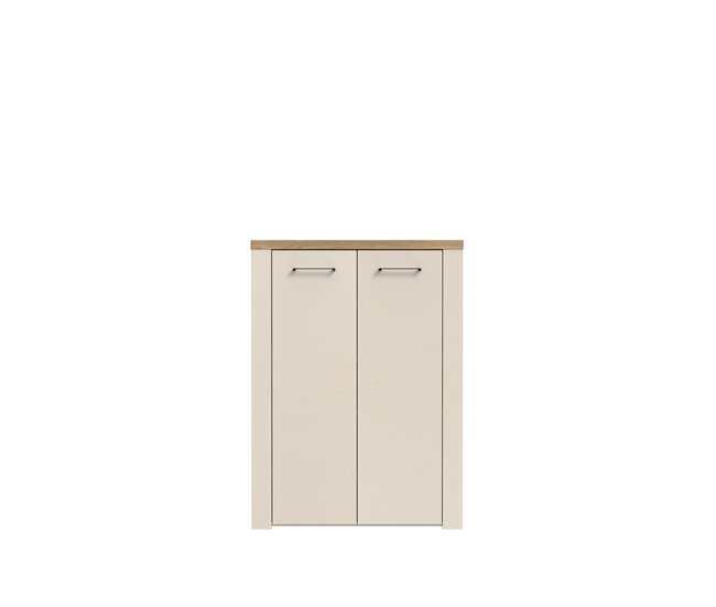 Sapateira 2 portas nelleke 2 cor areia