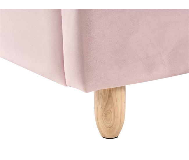 Beliani Cama infantil Terciopelo LALLIAS Creme