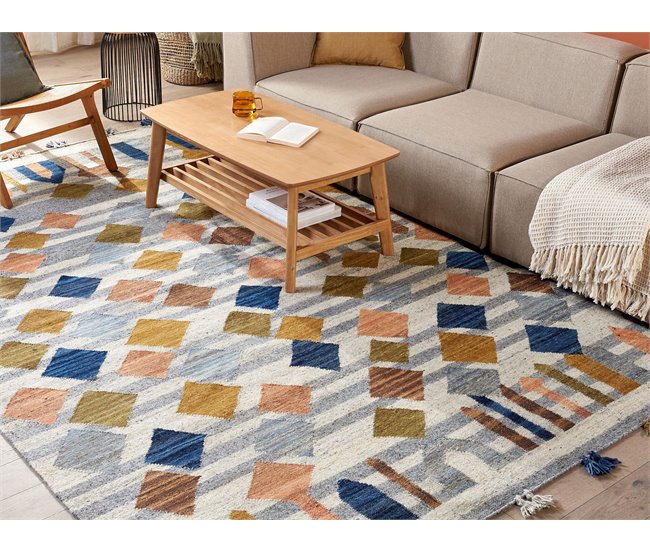 Beliani Kilim KASAKH 200x300 Multicor