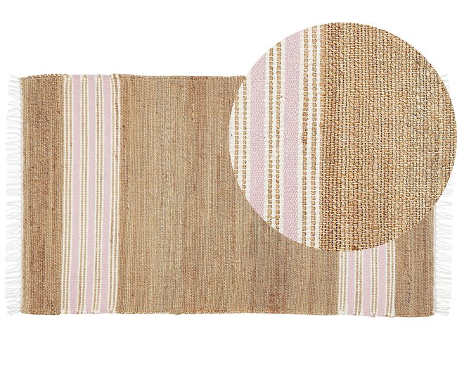 Beliani De tejido plano MIRZA 80x150 Azul Claro