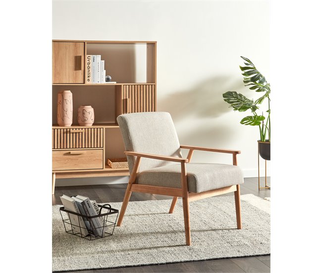 Beliani Sillón ESRUM Cinza