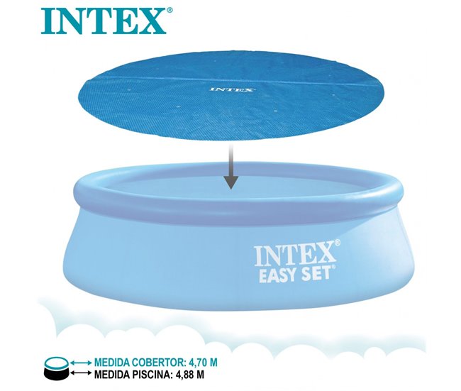 Cobertura solar INTEX piscinas Easy Set/Metal Frame Azul