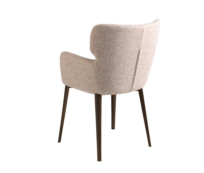 ANGEL CERDA Cadeira em tecido castanho marmoreado Castanho