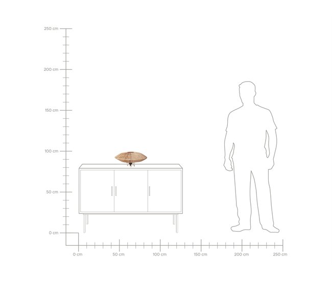 Beliani Candeeiro de mesa MENTIRI Natural