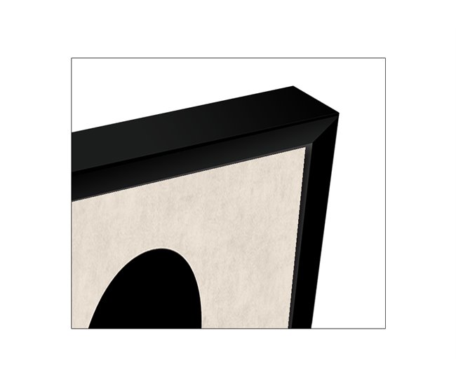 Pintura arte deco AMOR 50x70cm marca MARCOMUEBLE Preto
