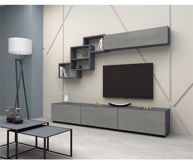 Compacto de TV 210cm FREE cor cinza Cinza