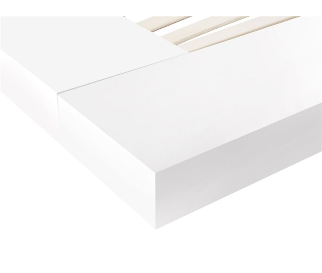 Beliani Cama de água MDF ZEN 308x229 Branco