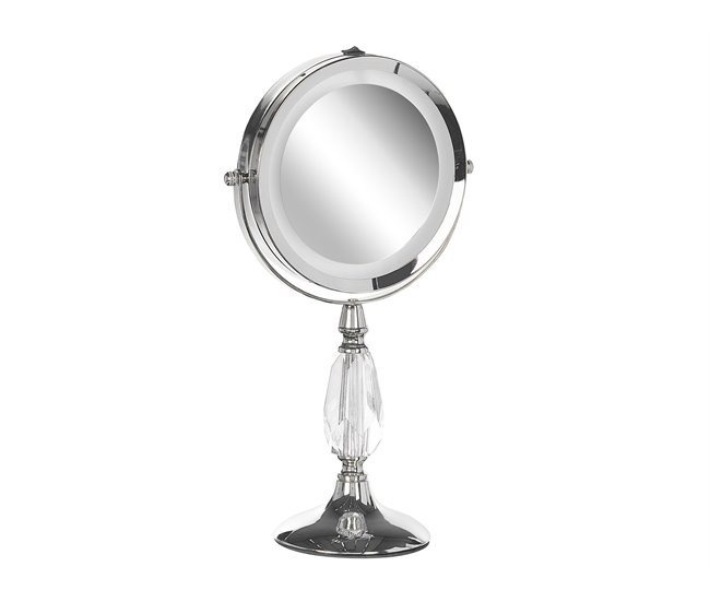 Beliani Espelho de maquilhagem MAURY 18x12 Cinza