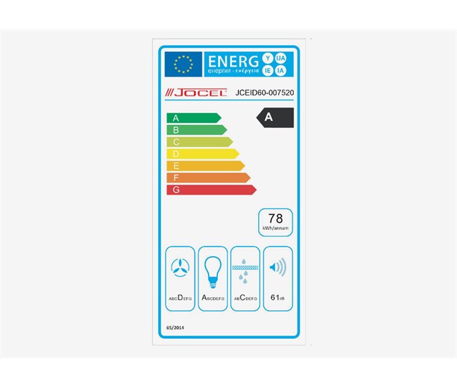 Exaustor chaminé JOCEL JCEID 60cm 650m3/h Inox Inoxidavel