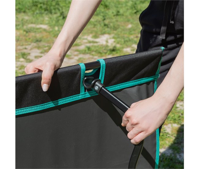 Aktive Cama de acampamento dobrável com bolsa de transporte Azul