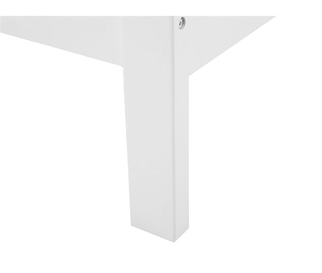 Beliani Cama com estrado Pinho TANNAY 169x208 Branco