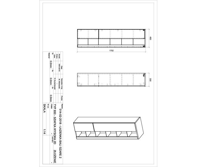 ARMÁRIO ALTO BAHAMA 45 Branco