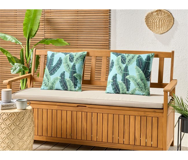 Beliani Almofada de jardim BOISSANO Verde