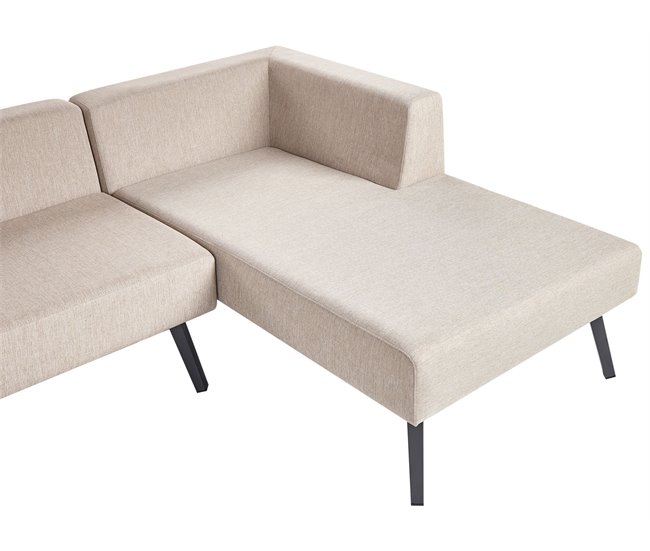 Beliani Conjunto lounge SORRIVOLI Bege
