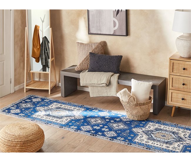 Beliani Pelos curtos PARVAKADLI 80x300 Azul